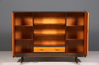 Wunderschöner Mid Century Schrank 60er Jahre Bücherregal Aktenschrank Rockabilly Wäscheschrank Regal Highboard