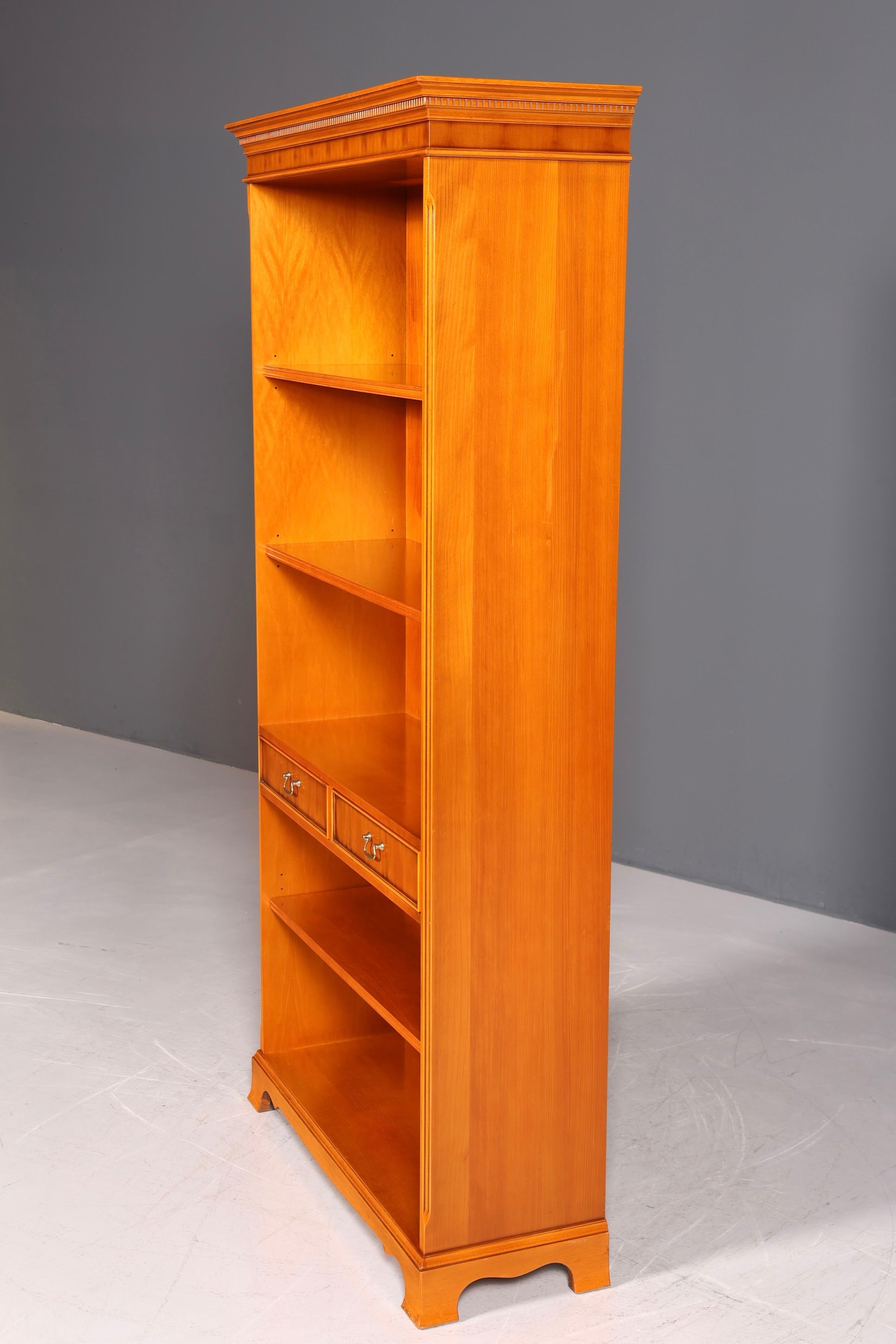 Wunderschönes Englisches Bücherregal Eibe Antik Regal Bookshelf Buchablage 60s