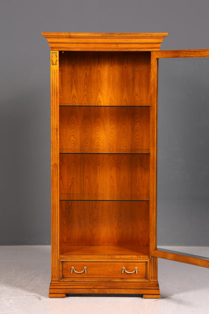 Traumhafte Original Selva Villa Borghese Vitrine Kirschholz Antik Stil Glasvitrine Geschirrschrank Italienische Möbel