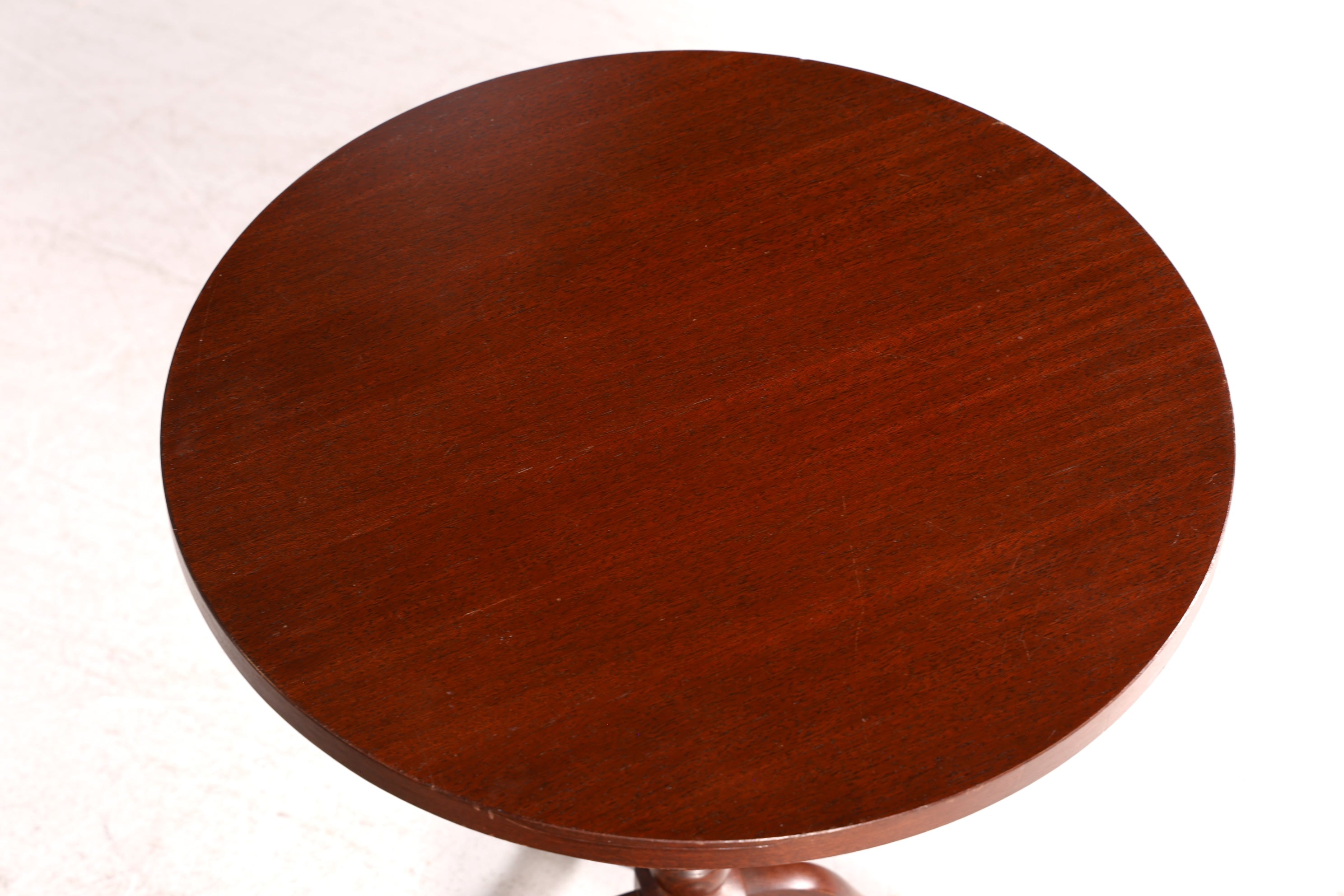 Edler Beistelltisch Blumentisch Mahagoni Antik Stil Dreibein Ablagetisch Vintage Tisch