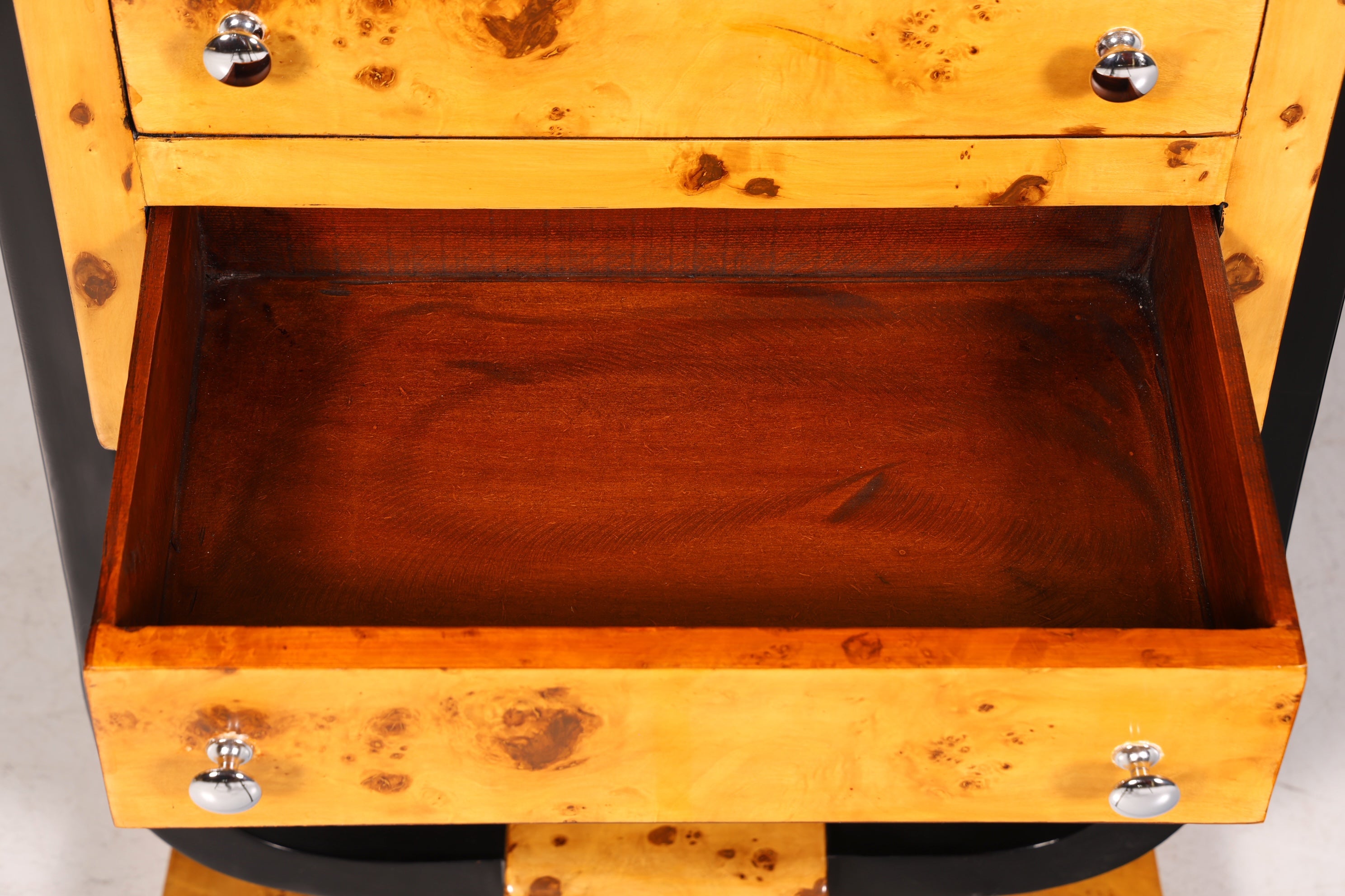 Commode haute de style Art déco onirique, style Biedermeier, Vertiko, commode