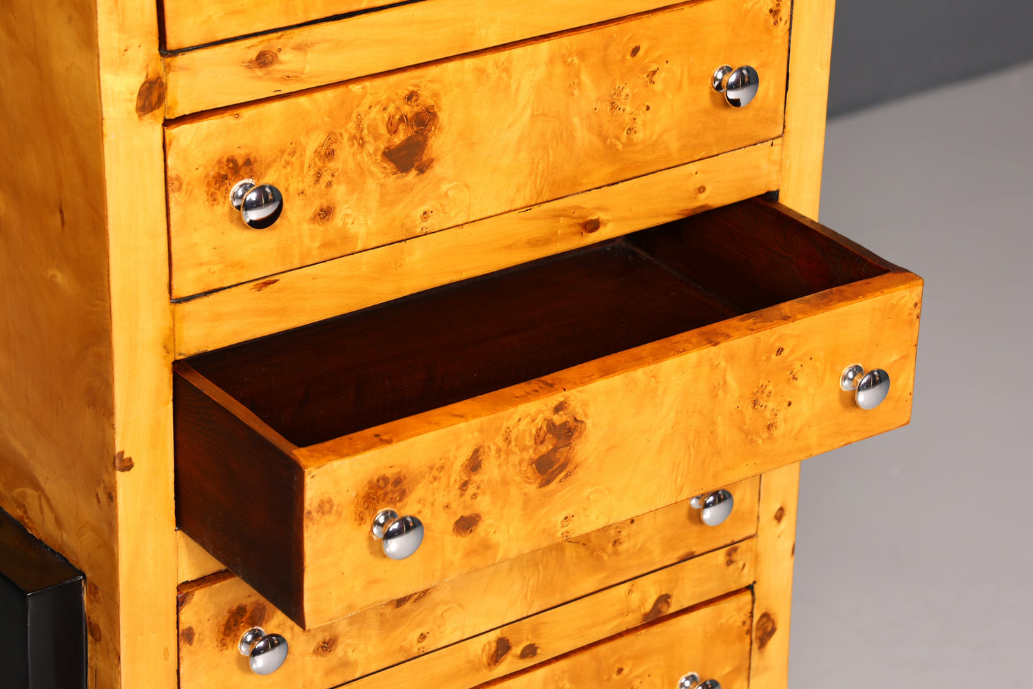 Commode haute de style Art déco onirique, style Biedermeier, Vertiko, commode