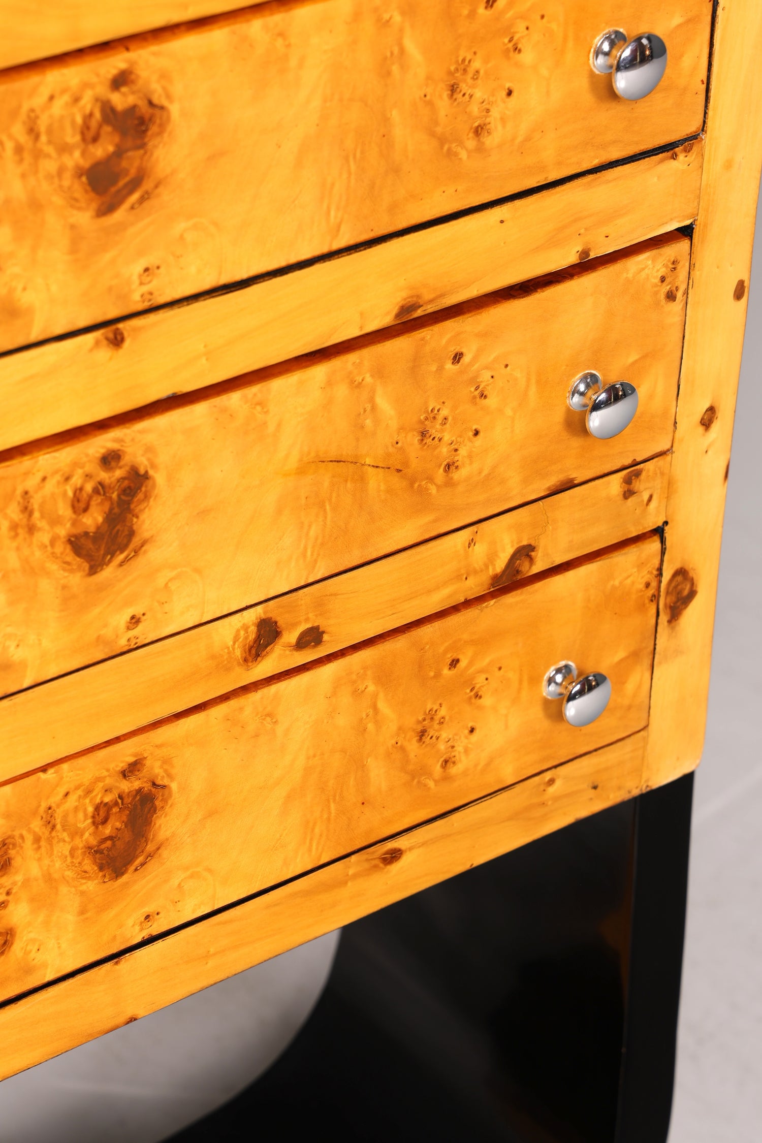 Commode haute de style Art déco onirique, style Biedermeier, Vertiko, commode