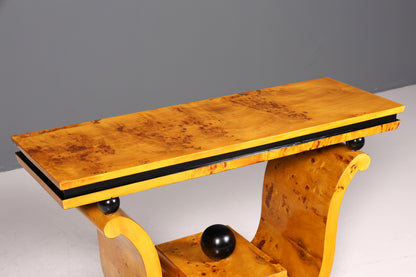 Console murale Art déco en bouleau, étagère d&