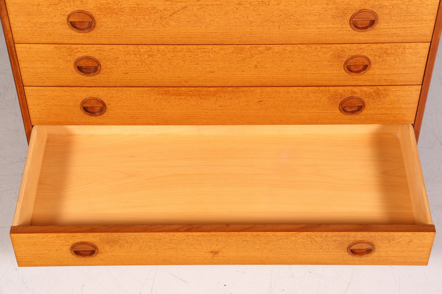 Buffet en teck de style mid-century, commode vintage