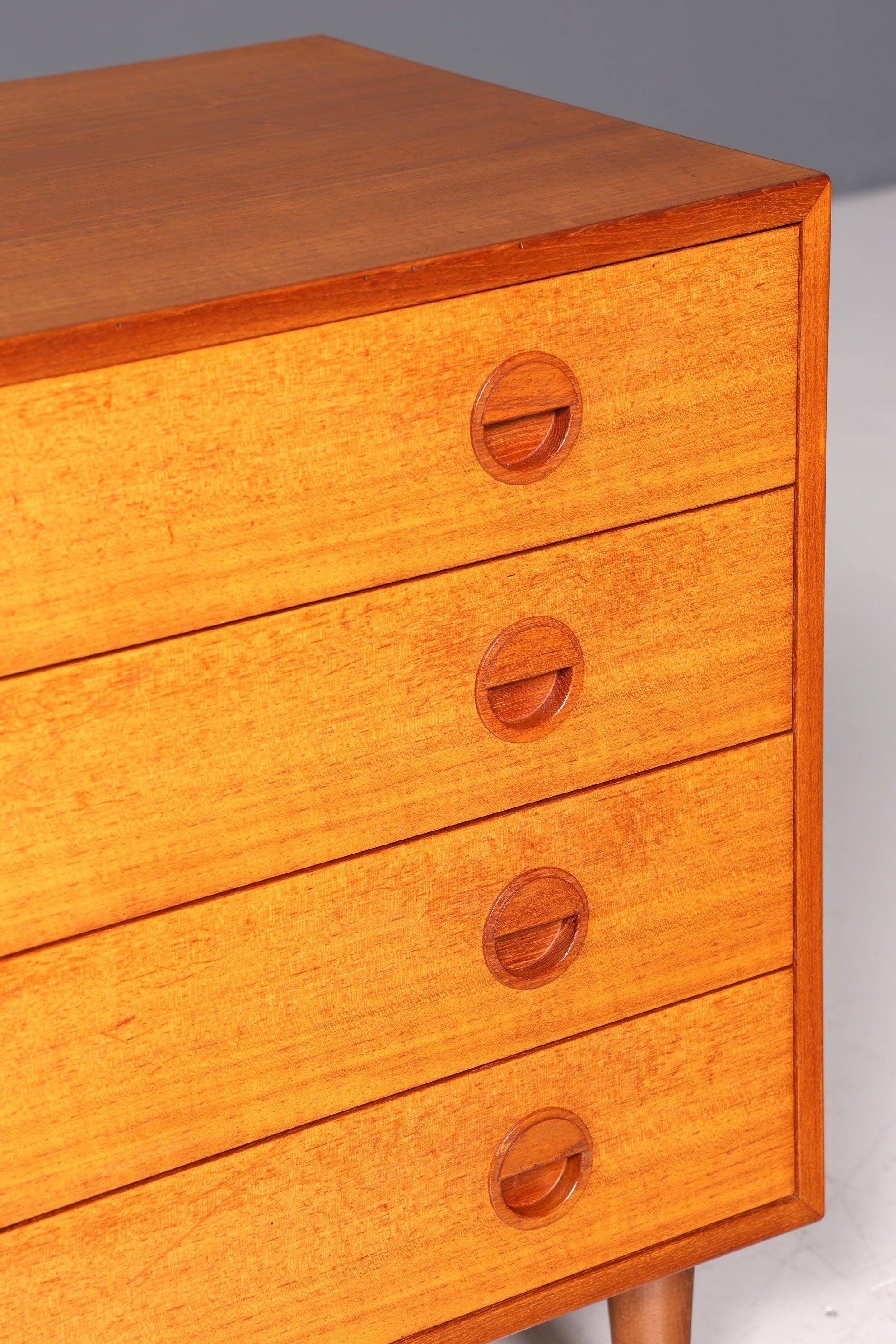 Buffet en teck de style mid-century, commode vintage