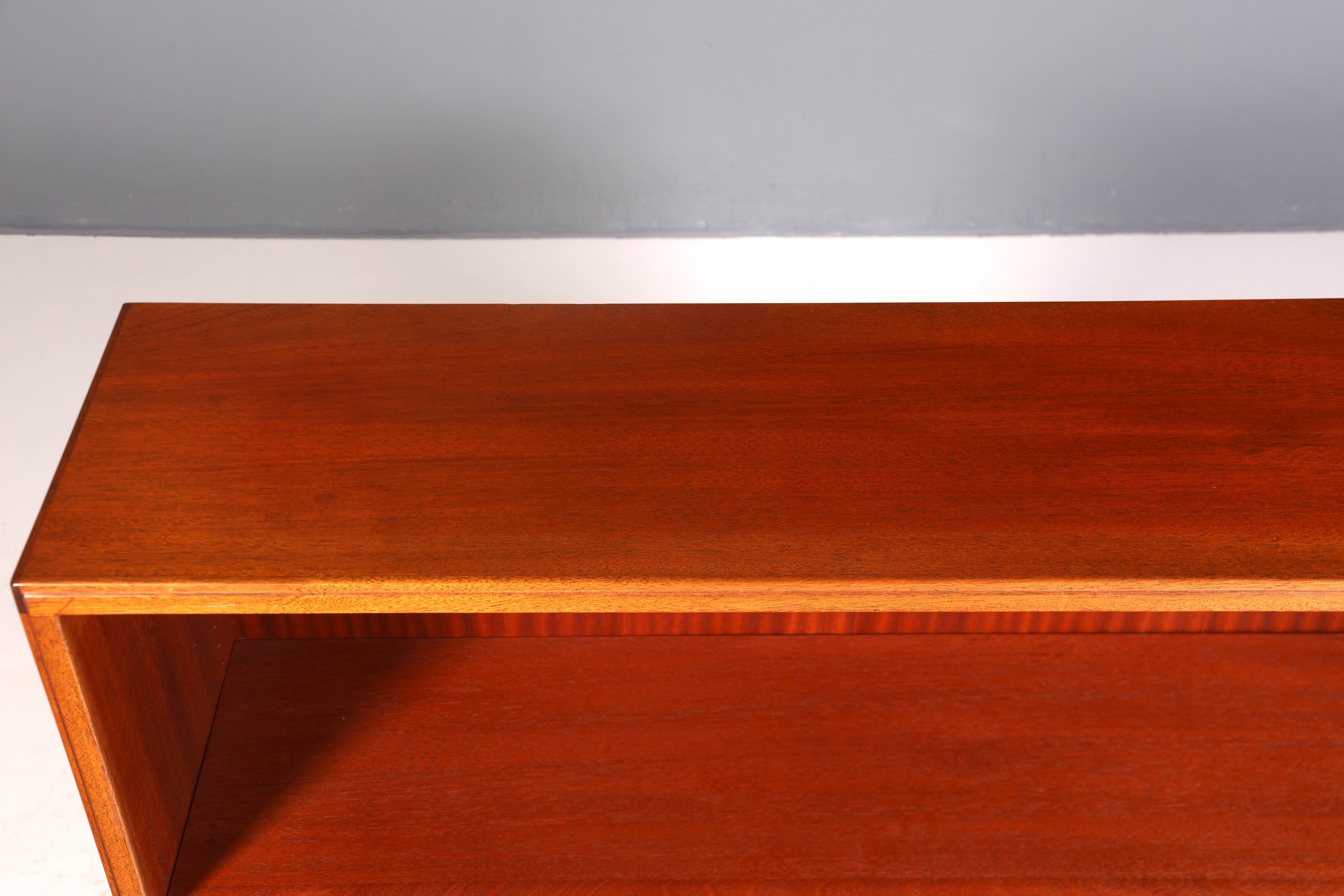 G014 Finish cm Schlichtes Mid Century Regal Vintage Bücherregal Schrank Buchablage 60s Bookshelf