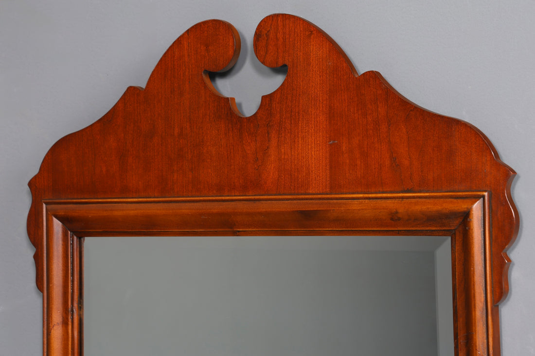 Magnifique miroir de marque Drexel Heritage, miroir mural en bois véritable, miroir de couloir, miroir en bois fabriqué aux États-Unis