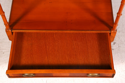 Edler Original Heldense Beistelltisch Eibe Etagere Servierwagen Englischer Rollen Ablagetisch Vintage