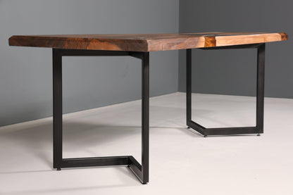 Wunderschöner Epoxidharz Tisch 220-85 cm Epoxy Nussbaum massiv Holz Esszimmer Tisch