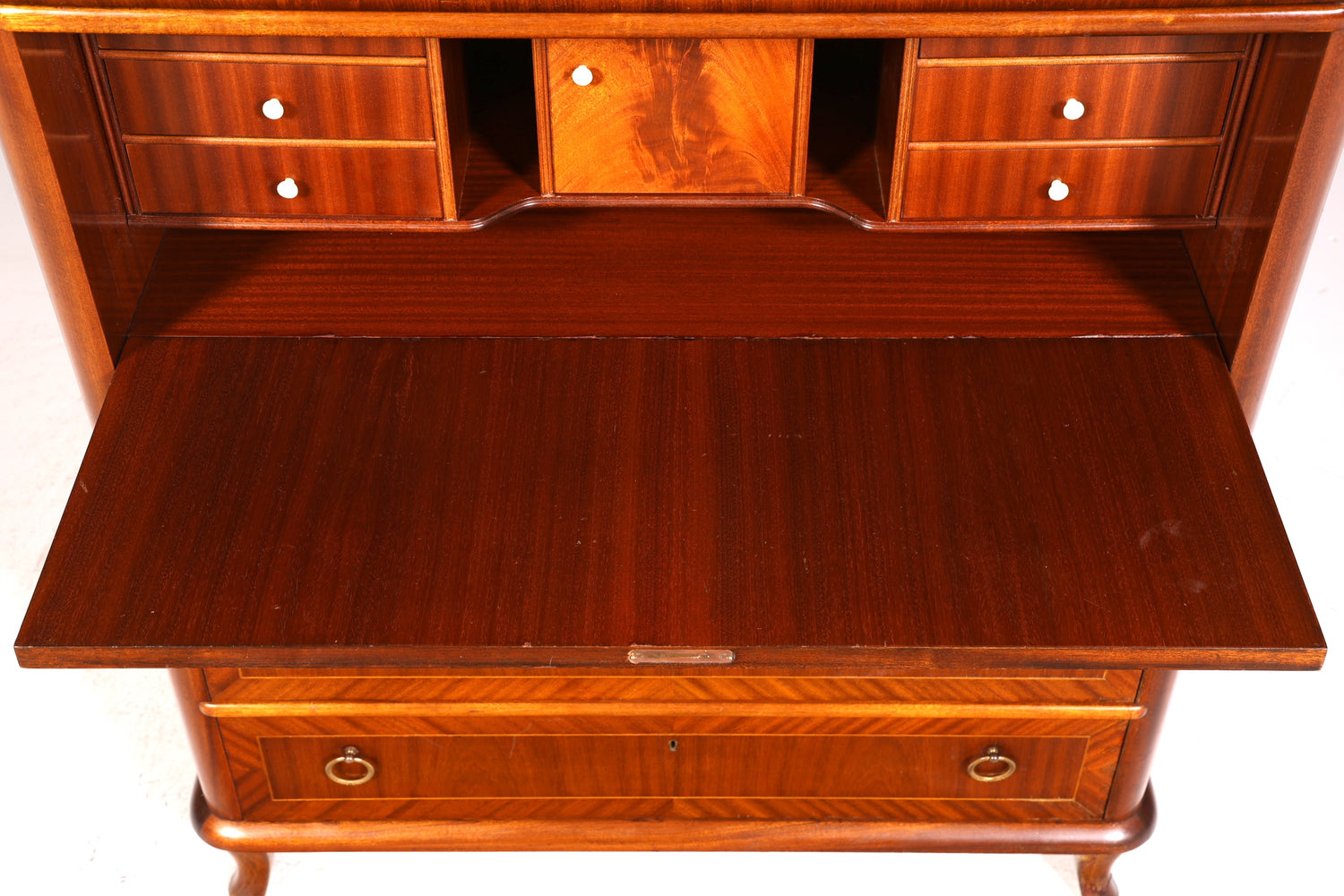 Magnifique secrétaire de style ancien, commode de bureau, style Art déco, bureau Vertiko des années 1950, commode