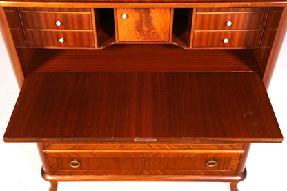 Magnifique secrétaire de style ancien, commode de bureau, style Art déco, bureau Vertiko des années 1950, commode