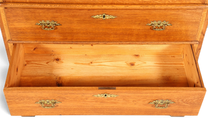 Edler Louis Philippe Sekretär um 1880 Gründerzeit Antik Schrank Chiffoniere Highboard