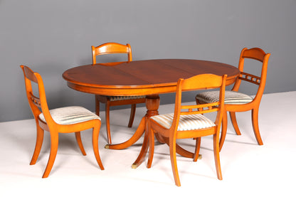 G093 Finish 4x Edle Englische Stühle Englisch Dining Chairs Antik 60er Jahre Regency Küchenstühle Stuhlset (Kopie)