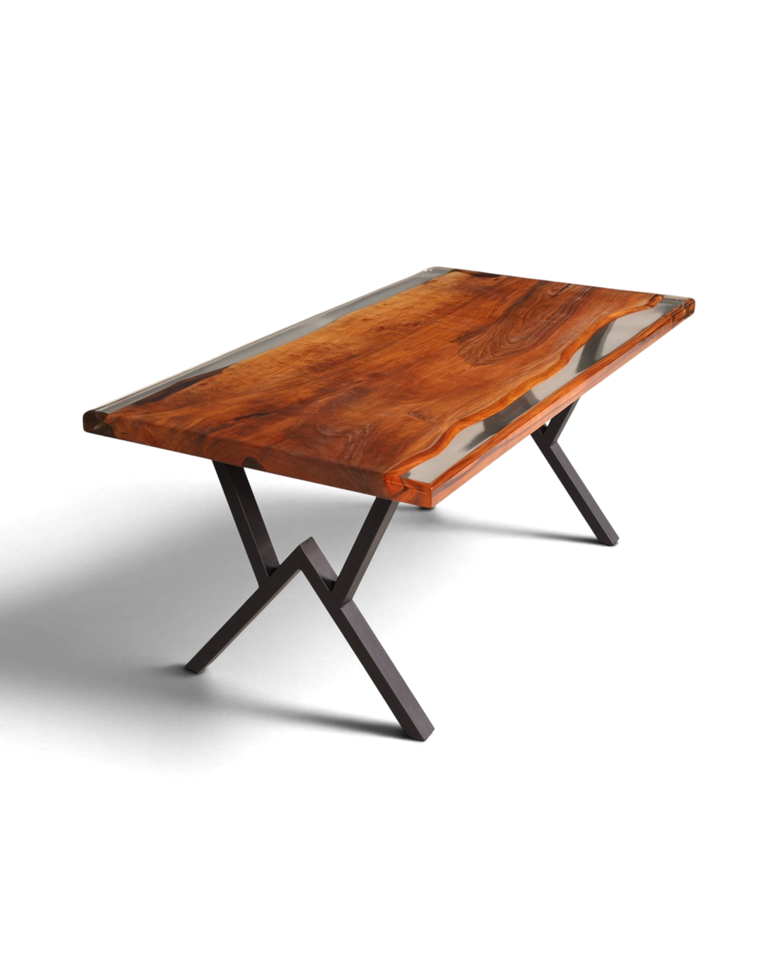 Beeindruckender Epoxidharz Tisch 180-90cm Nussbaum Esszimmer Tisch River Table Epoxy Küchentisch