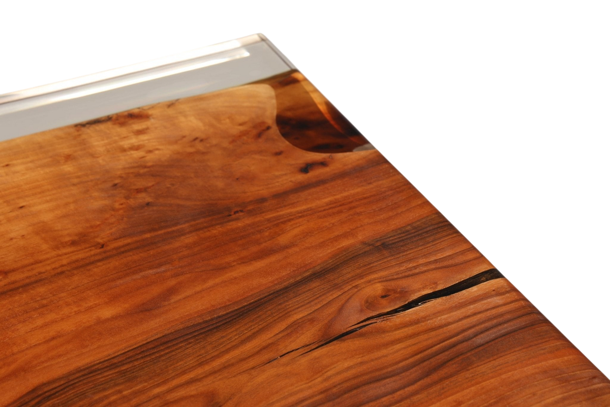 Beeindruckender Epoxidharz Tisch 180-90cm Nussbaum Esszimmer Tisch River Table Epoxy Küchentisch