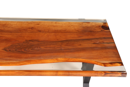 Beeindruckender Epoxidharz Tisch 180-90cm Nussbaum Esszimmer Tisch River Table Epoxy Küchentisch