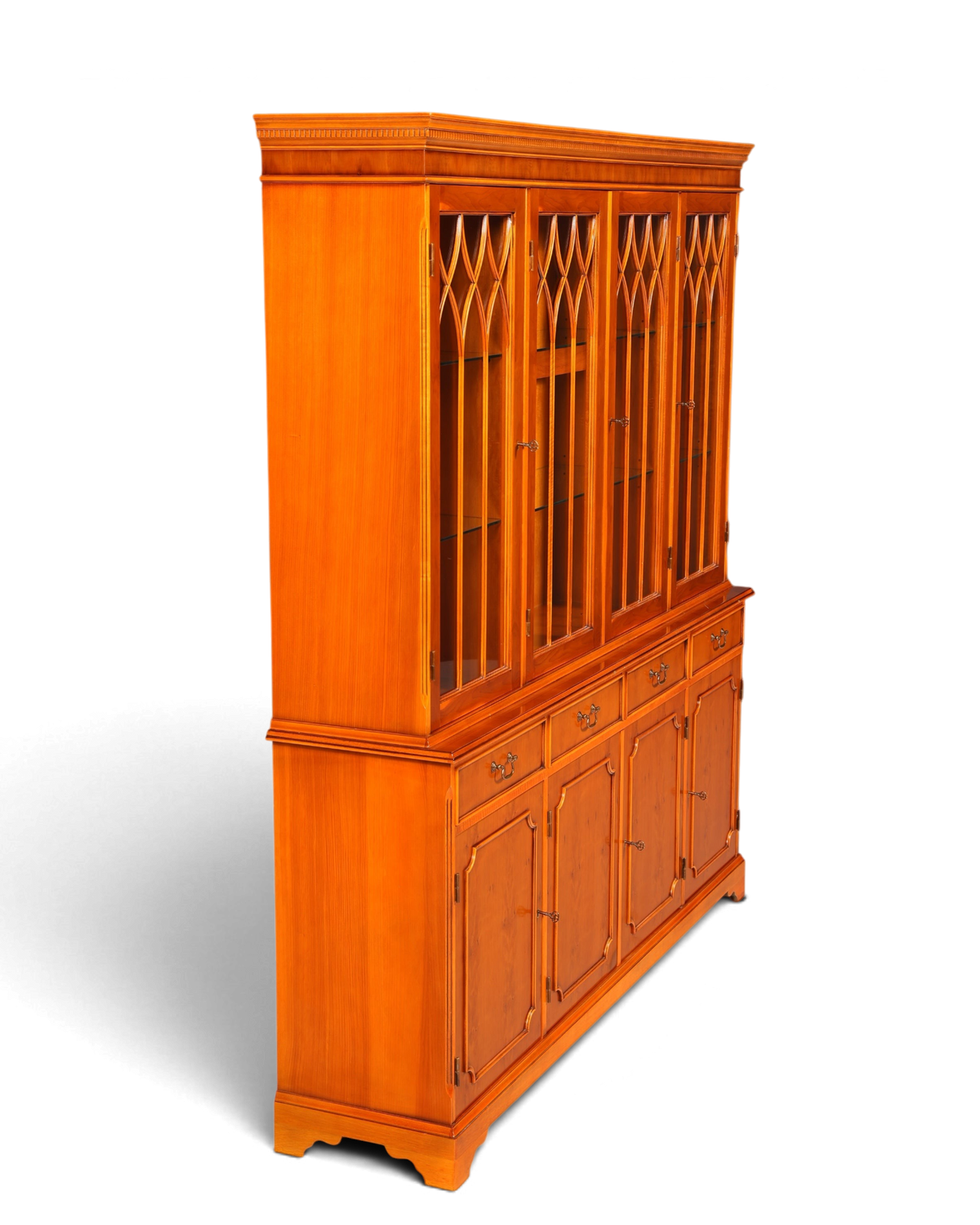 Englische Vitrine Eibe – Bild 8