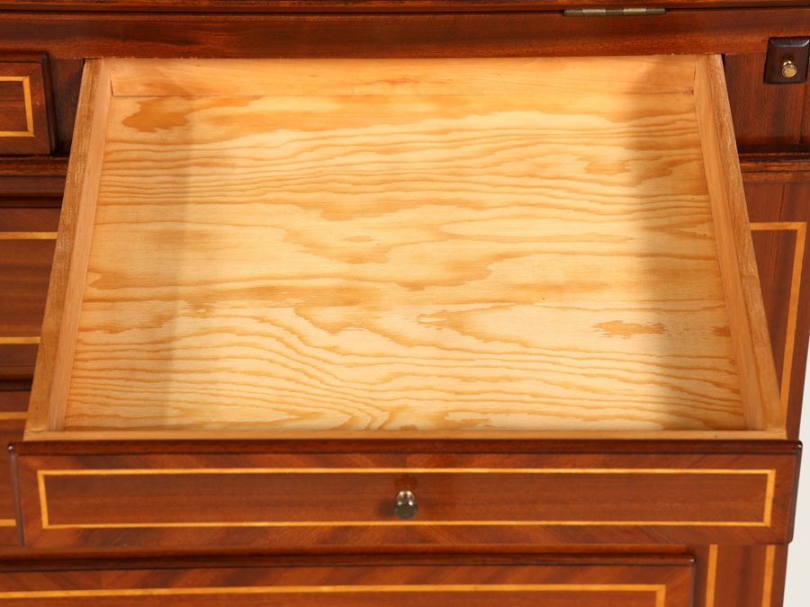 Tiroir avec marqueterie