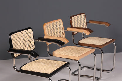 Korbgeflecht Freischwinger Stuhl &amp;quot;Milano&amp;quot; Made in Italy Braun Küchenstuhl Wippstuhl Wiener Geflecht