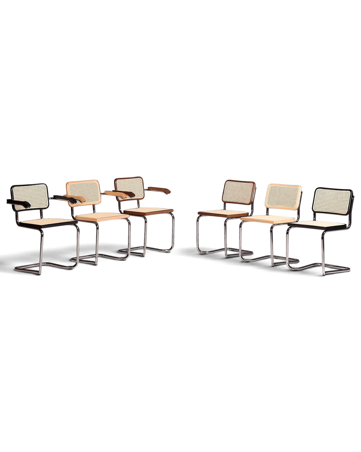 Korbgeflecht Freischwinger Stuhl &amp;quot;Milano&amp;quot; Made in Italy Beige Wippstuhl Küchenstuhl Esszimmer Stuhl