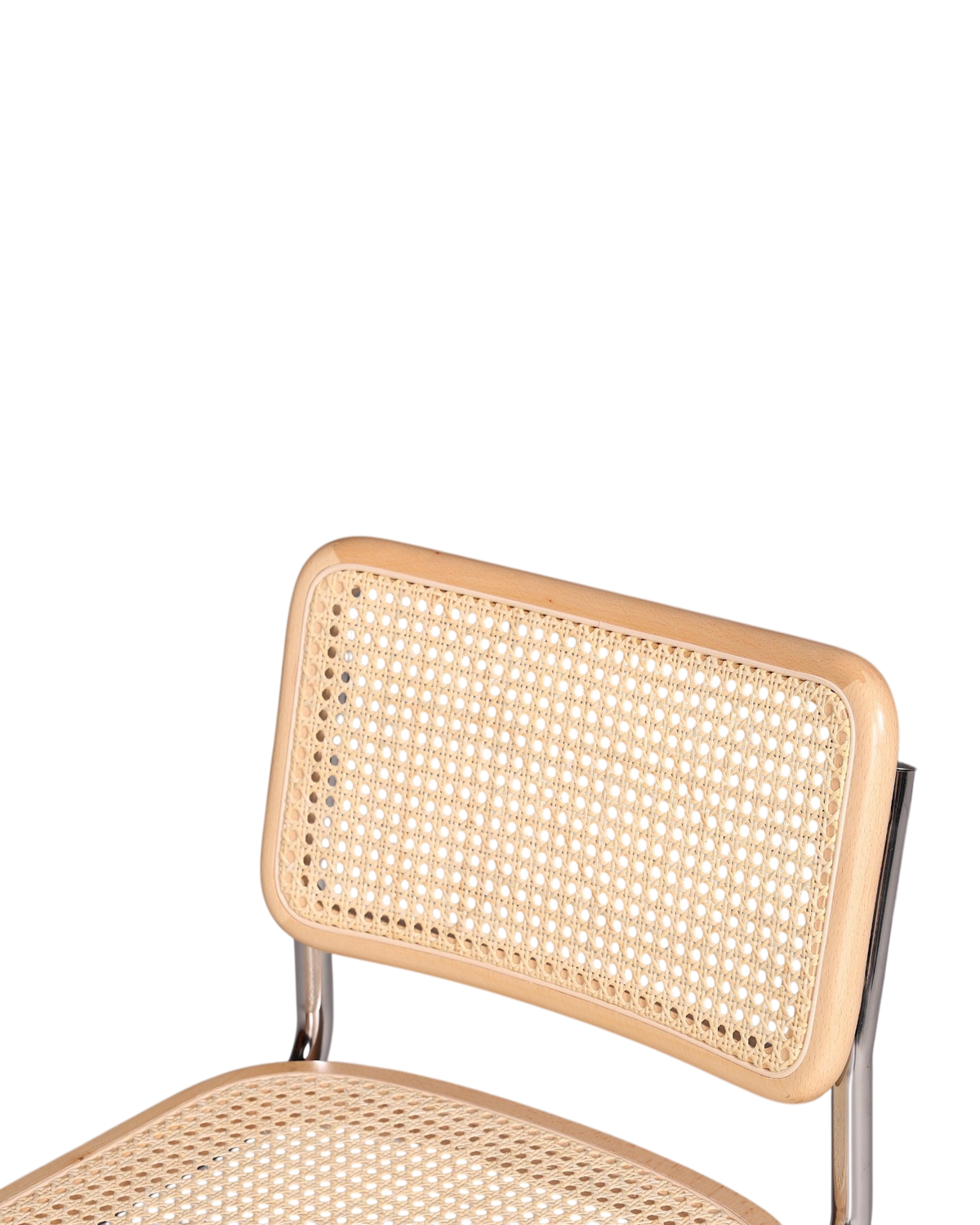 Korbgeflecht Freischwinger Stuhl &amp;quot;Milano&amp;quot; Made in Italy Beige Wippstuhl Küchenstuhl Esszimmer Stuhl