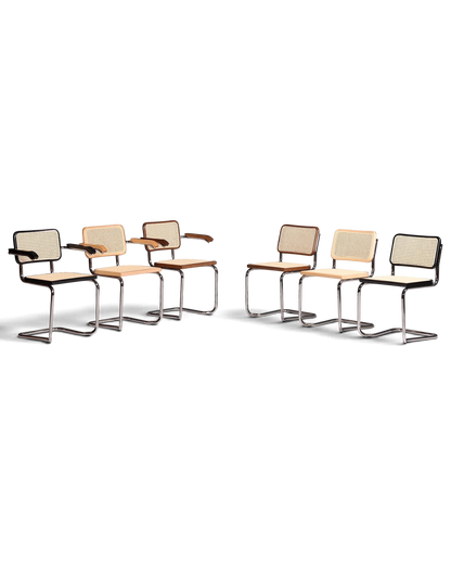 Korbgeflecht Freischwinger Armlehnstuhl &amp;quot;Milano&amp;quot; Made in Italy Schwarz Esszimmer Stuhl Wippstuhl Küchenstuhl