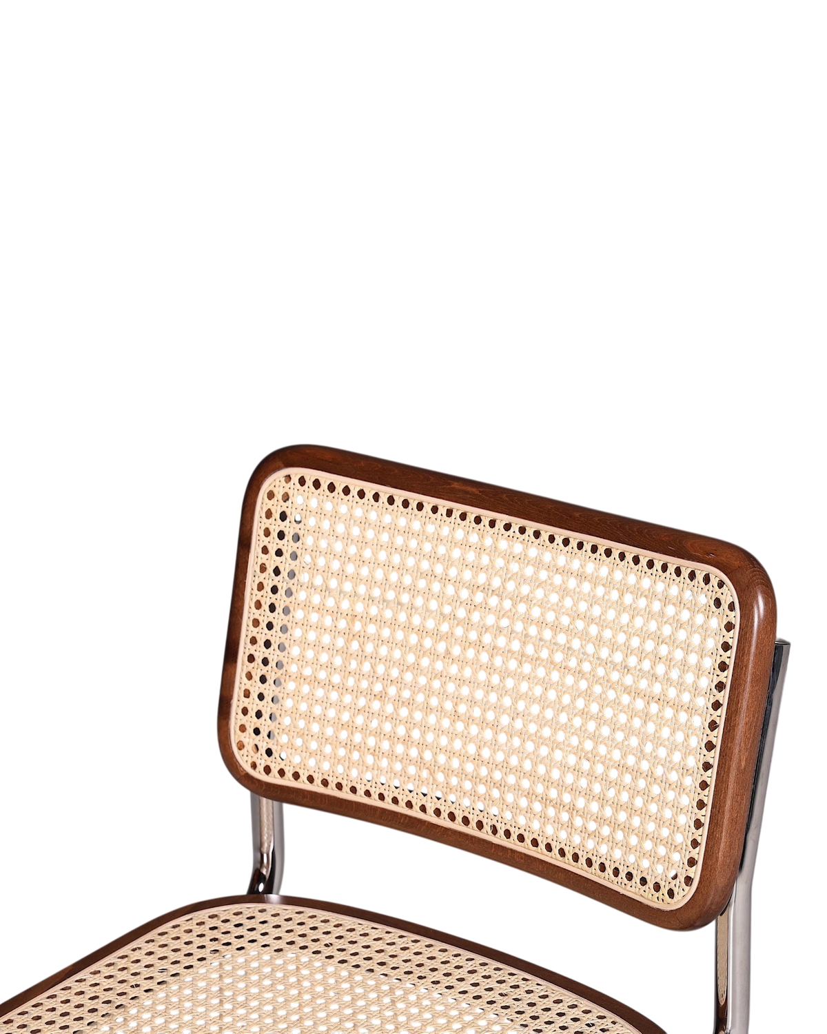 Korbgeflecht Freischwinger Stuhl &amp;quot;Milano&amp;quot; Made in Italy Braun Küchenstuhl Wippstuhl Wiener Geflecht