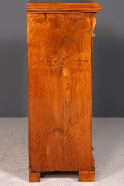 Stilvoller Biedermeier Sekretär Vertiko Louis Philippe  Kommode Schubladenkommode