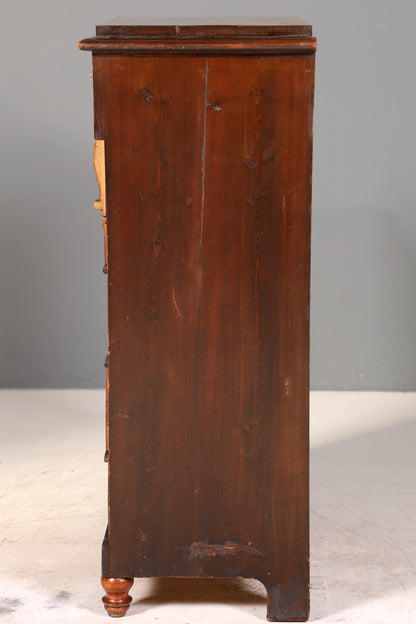 Stilvolle Gründerzeit Kommode Jugendstil Vertiko Schubladenkommode Antik Wäschekommode Chiffoniere