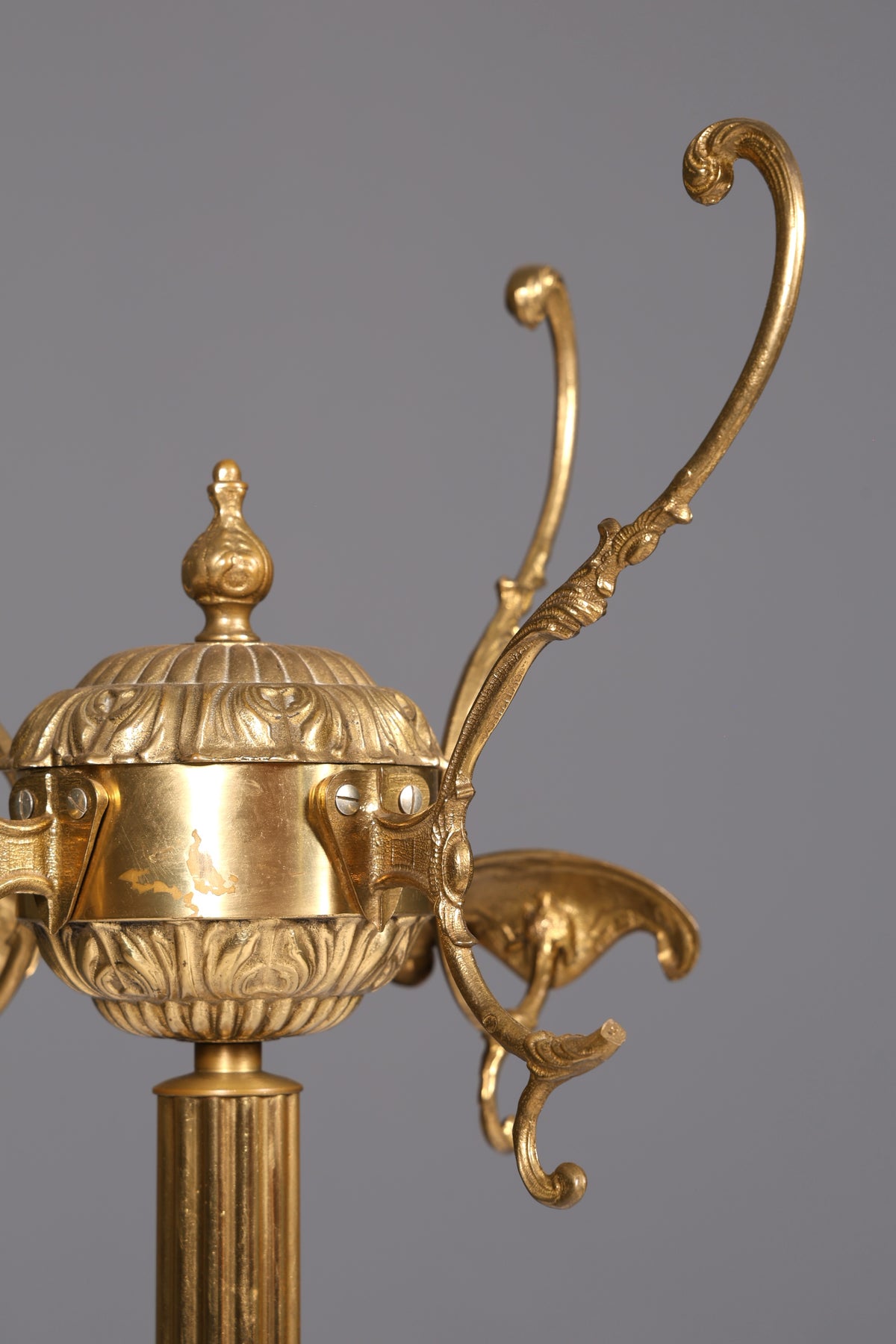 Prunkvoller Jugendstil Messing Garderobenständer Kleiderhaken Antik Flur Kleiderständer