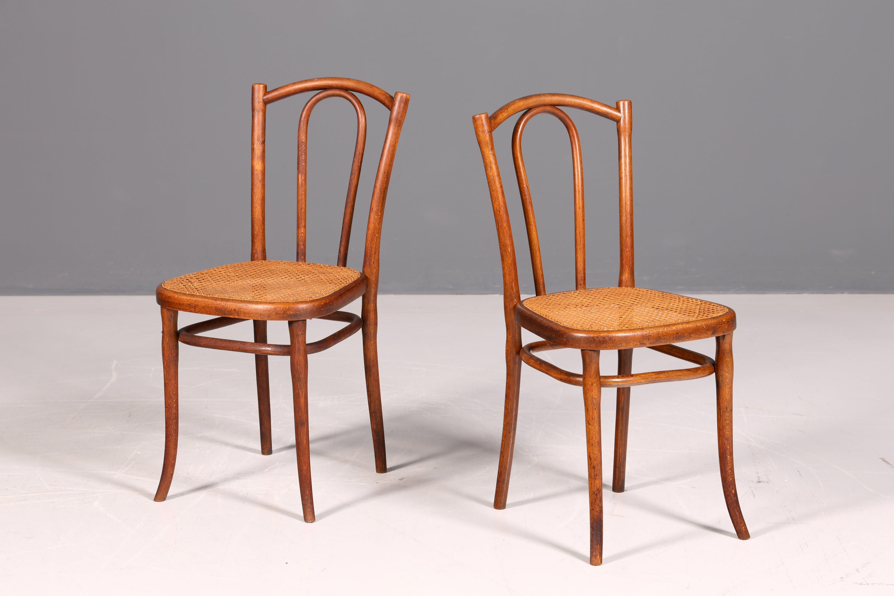 Traumhafter Original Thonet Stuhl Korbgeflecht Bugholz Antik Wiener Geflecht Sekretär Stuhl Vintage Esszimmer