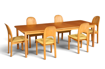 6x Schlichte Mid Century Stühle Retro Stuhlset von Holstebro Møbelfabrik Danish Design Küchenstühle Esszimmer Stühle