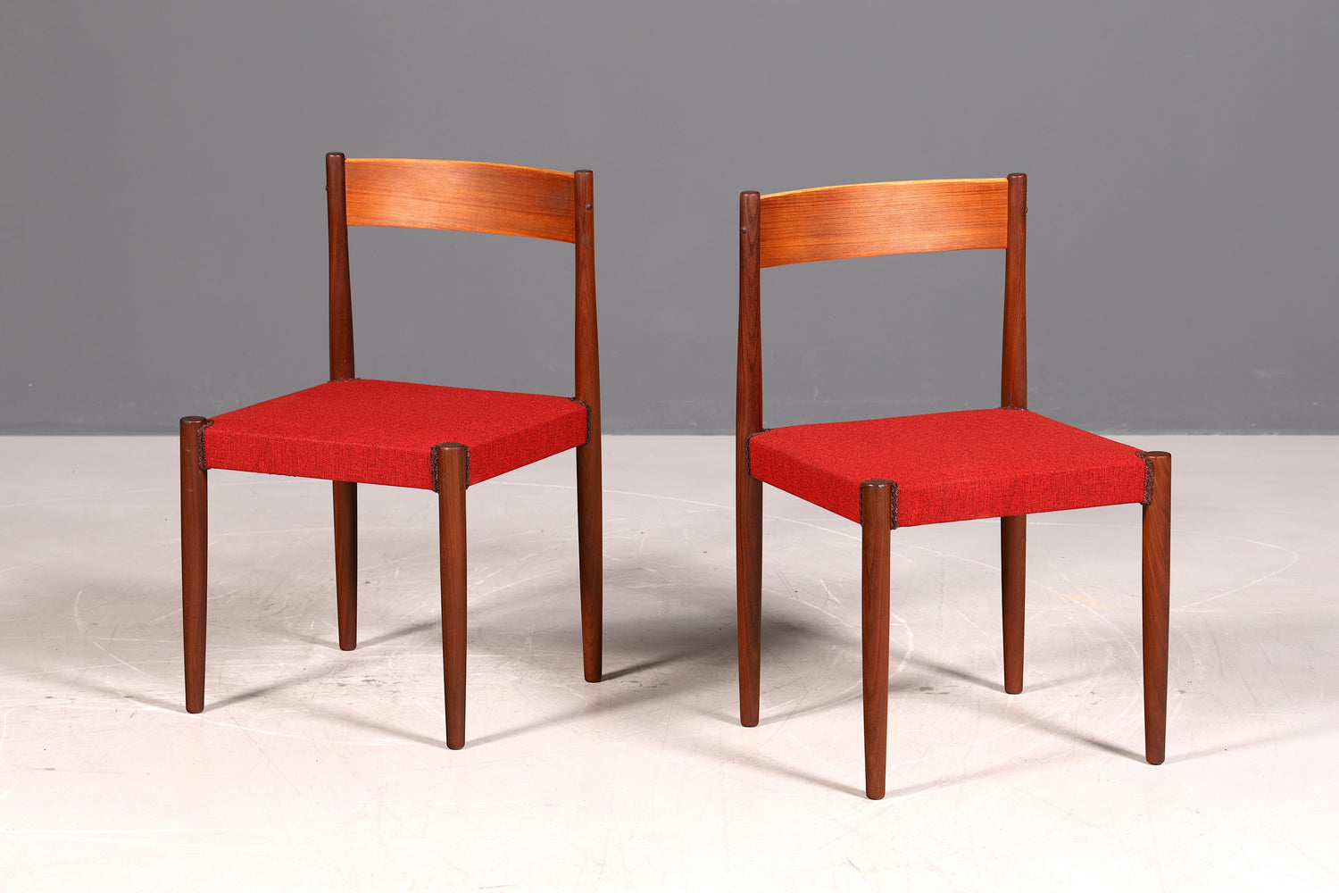 Schlichter Mid Century Stuhl Danish Design Retro Küchenstuhl Esszimmerstuhl Sekretär Stuhl