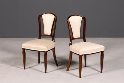 Élégante chaise Art déco vintage Chaise de salle à manger Chaise de secrétaire Chaise rembourrée Chaise à accoudoirs Chaise de cuisine 1 sur 2