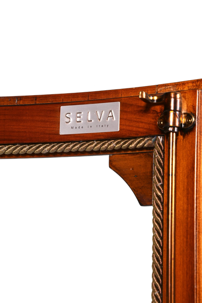 Edle Original Selva Eckvitrine Antik Stil Glasvitrine Schrank Geschirrschrank Eckregal