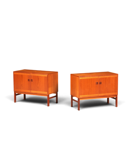 Hauptstadt Möblerei Mid Century Kommoden aus Holz mit markanter Maserung im 60er Jahre Retro Design
