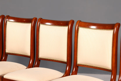 6x Edle Englische Stühle Regency Mahagoni Dining Chairs Esszimmerstühle Küchenstühle Stuhlset Vintage