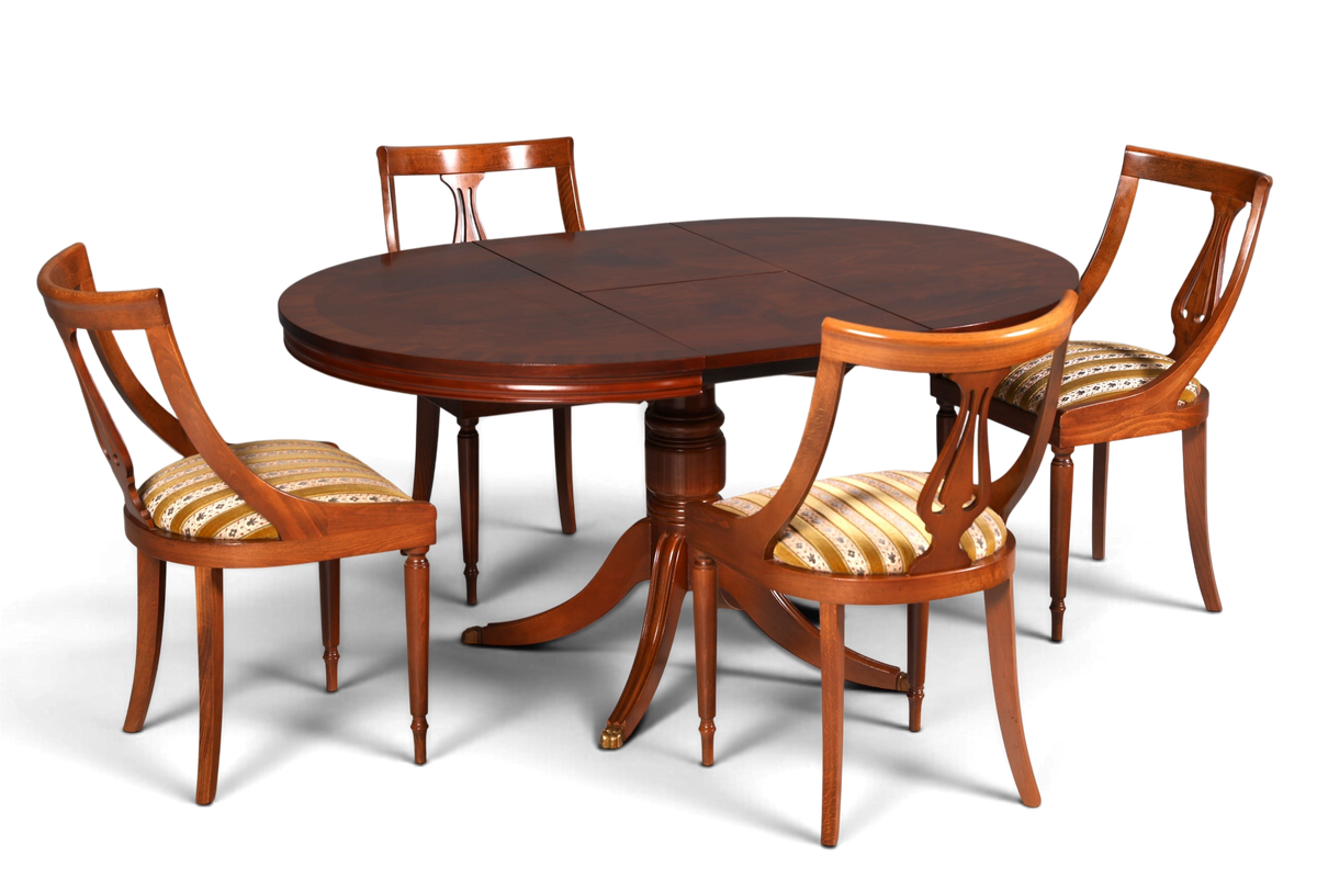 4x Edle Englische Stühle Englisch Dining Chairs Antik 60er Jahre Regency Küchenstühle Stuhlset