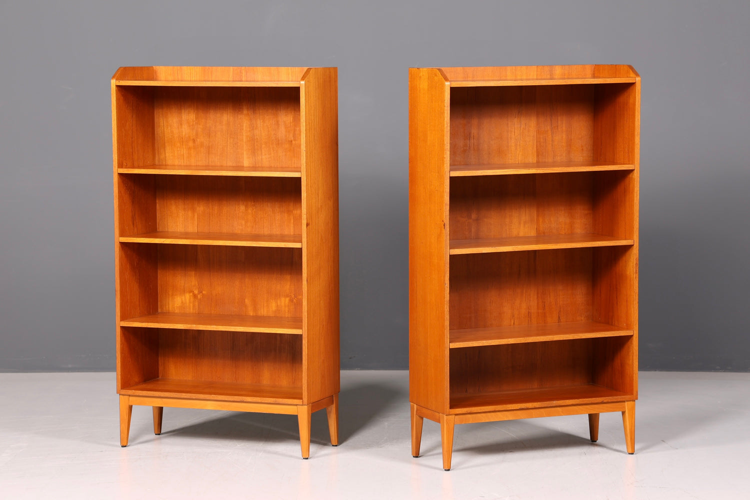 Edles Mid Century Regal Vintage Bücherregal Schrank Buchablage 60s Bookshelf Designer Holz Retro