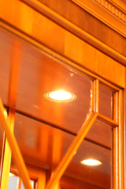 Wunderschöne Englische Vitrine Bücherschrank Buffet Antik Stil Englisch Eibe Glasvitrine Bibliothek