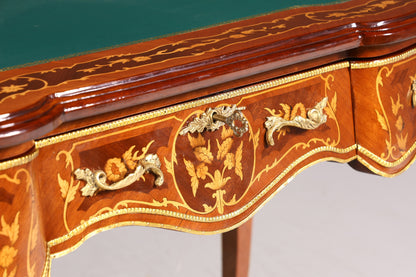 Magnifique bureau de style Louis XV, bureau de bureau français, table de bureau de style ancien