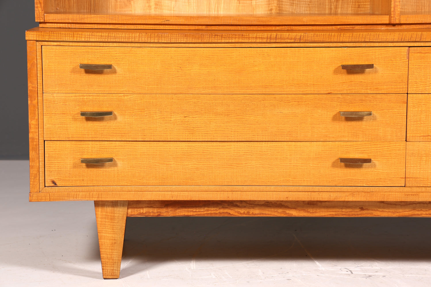 Magnifique bibliothèque XXL style milieu du siècle, étagère vintage en bois