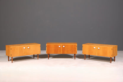 Magnifique commode Hellerau originale, modèle 427, style mid-century, buffet, meuble TV vintage en bois véritable