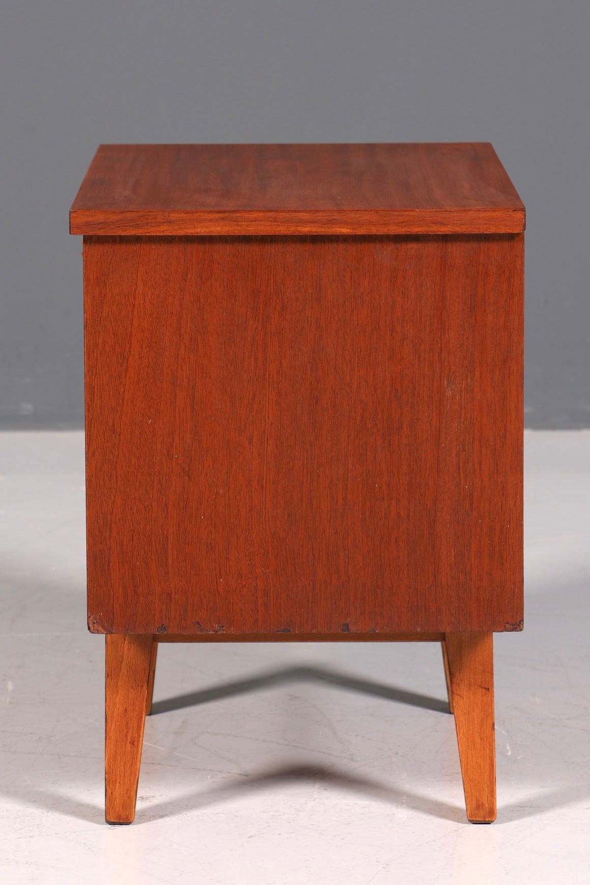 Schlichte Mid Century Kommode Vintage Klappschränkchen Danish Design Nachttisch