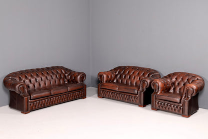 Wunderschönes Original Chesterfield Centurion Sofa 3-Sitzer Echt Leder Couch Englisch Ledersofa Vintage