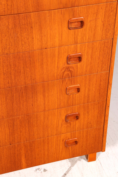 Wunderschöne Mid Century Kommode Teak Danish Design Vintage Vertiko 60s 70s Schrank Schubladenkommode Holz Retro