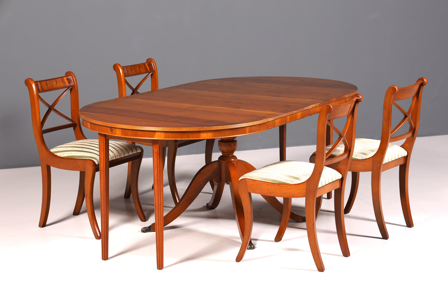 Table de salle à manger extensible de style anglais, style antique, table de cuisine Regency des années 60, en bois d&