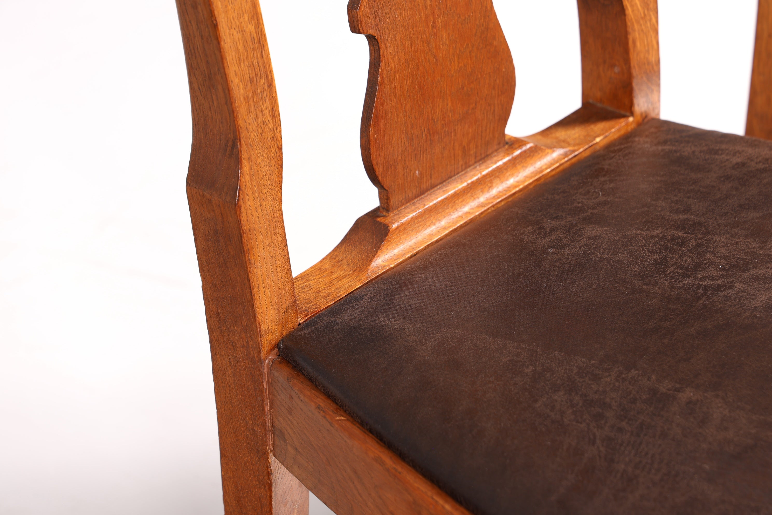 Lot de 6 magnifiques chaises Art Nouveau (vers 1910), chaises de cuisine Chippendale, chaises de salle à manger.