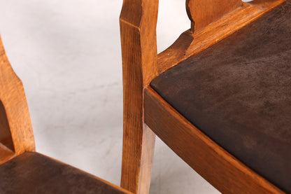 Lot de 6 magnifiques chaises Art Nouveau (vers 1910), chaises de cuisine Chippendale, chaises de salle à manger.